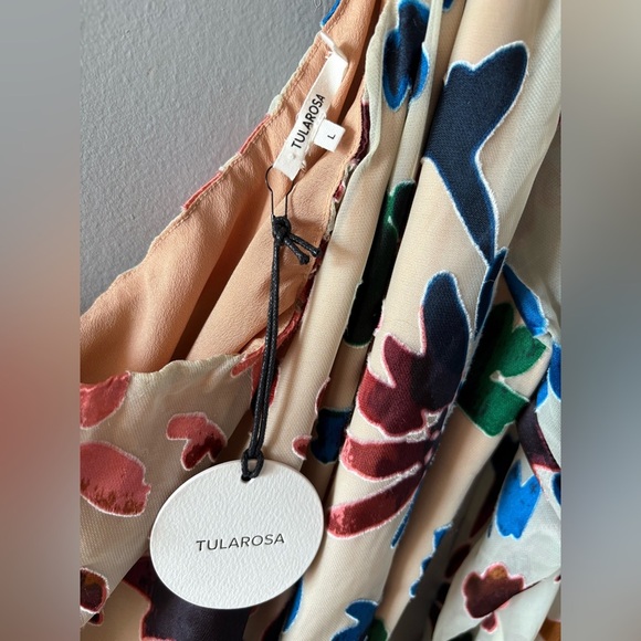 Tularosa Floral One-Shoulder Robin Dress L NWT $228 - Picture 5 of 5